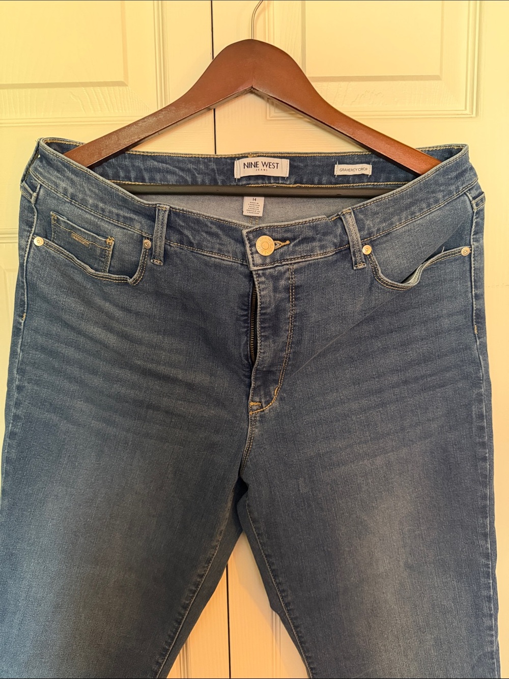 Nine West Women's Medium Blue Skinny Jeans